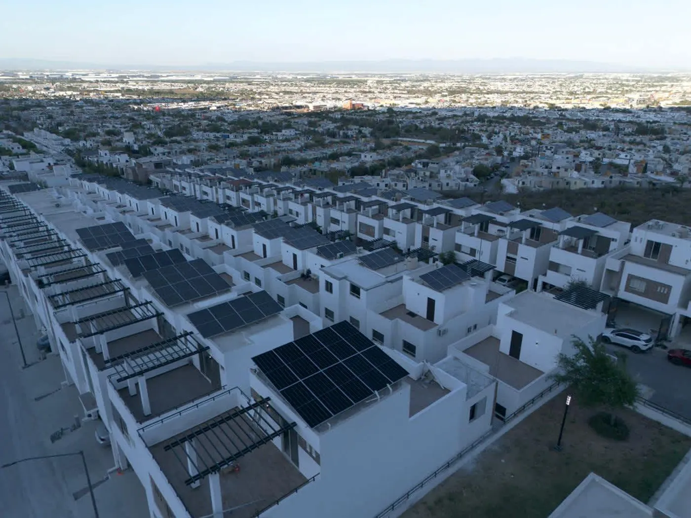 Residencial 10 paneles solares Escobedo